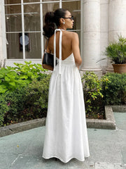 Fashionable Waist Cinched V-Neck Dress