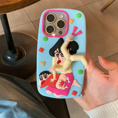 Funny Slap Hands Spin iPhone Case
