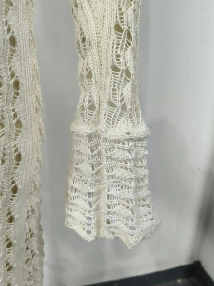 Hollow Breasted Sweater Dress