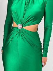Hollow Out Turtleneck Dress
