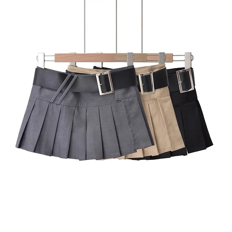 Frances Belt Mini Skirt