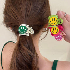 Indie Smiley Face Hair Claw
