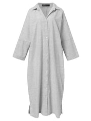 Stripe Printed Casual Loose Dress