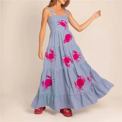 Stylish Sleeveless A-Line Dress