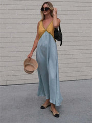 V-Neck Strapless Slim Elegant Dress