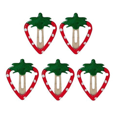 Y2K Strawberry Hair Clips Set