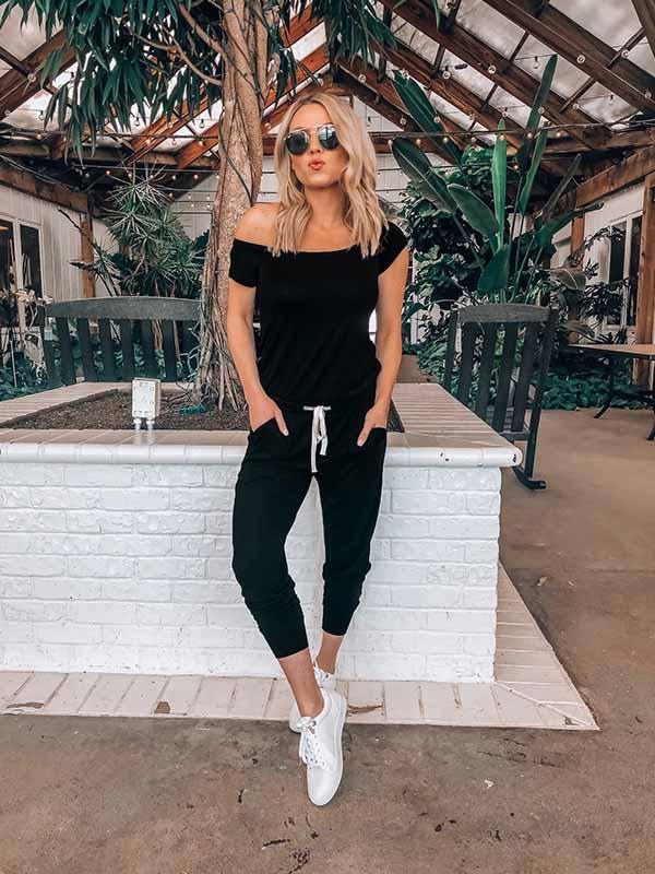 Vorioal One Shoulder Jumpsuit