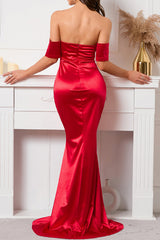 Pretty Off Shoulder  Evening Dress