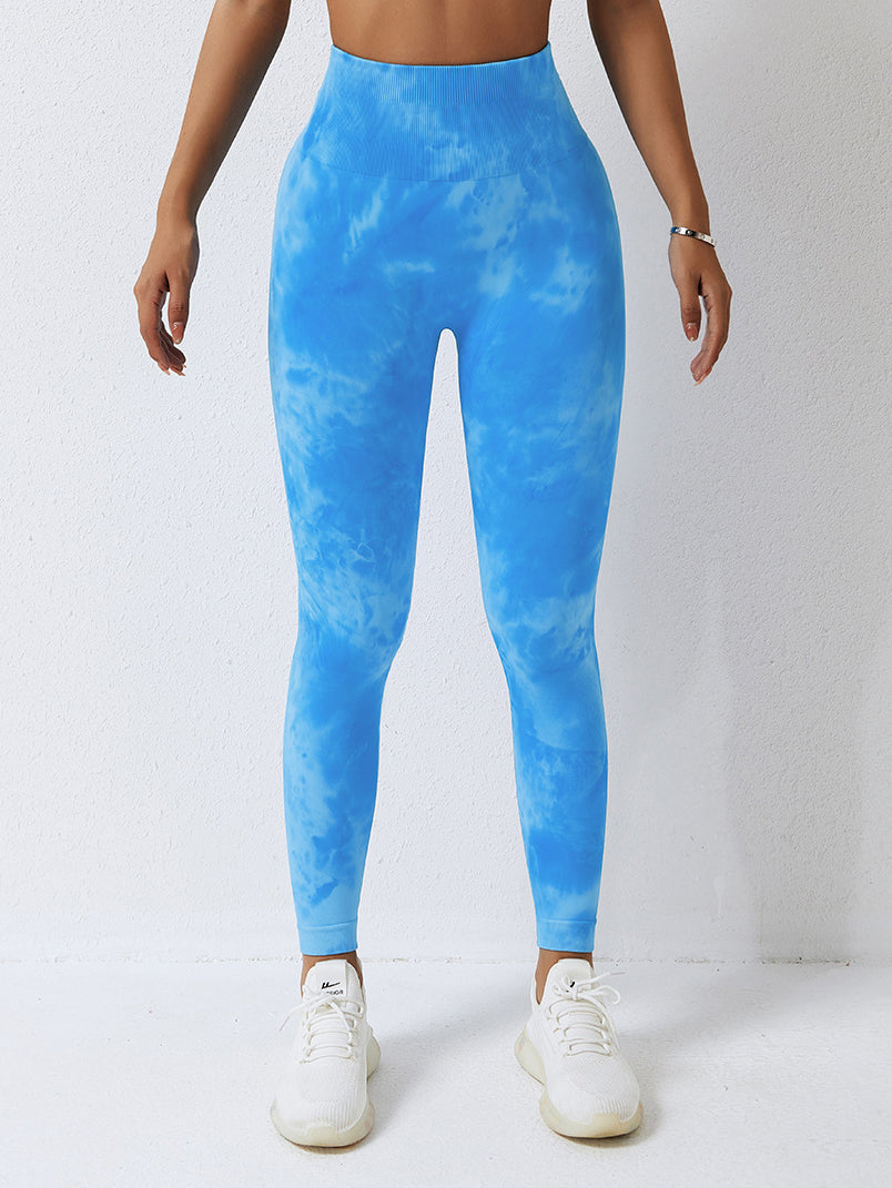 Tie Dye Scrunch Back Yoga Leggings