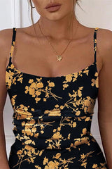 Mesh Tie-dye Sexy Summer Dress Women Sleeveless Floral Short Dress