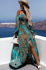 Off-The-Shoulder  Maxi Dress