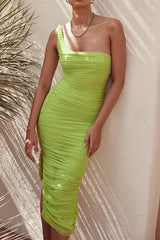One Shoulder Sling Dress