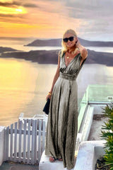 V-neck Maxi Dress