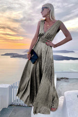 V-neck Maxi Dress