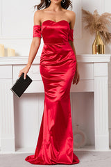 Pretty Off Shoulder  Evening Dress