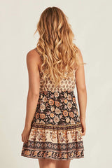 You'll Be Mine Boho Print Vintage Mini Dress
