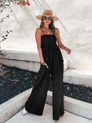 Vorioal Sling Pocket High Waist Jumpsuit