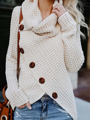 Vorioal Irregular Winter Shawl Sweater