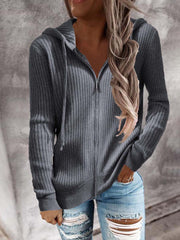 Vorioal Striped Knitted Sweatshirt