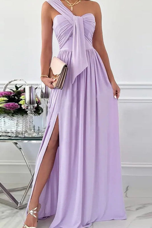 One Shoulder  Waist  Dress