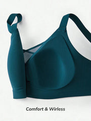 Wireless Lounge Bra Blue