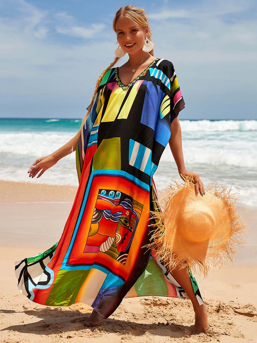 Vorioal Beach Gown Sunscreen Dress