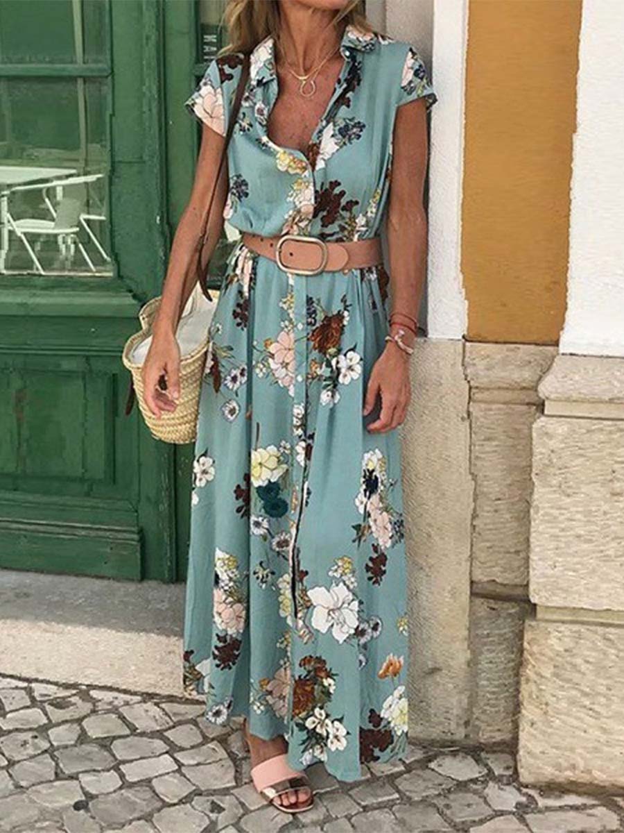 Vorioal Bohemian V-neck Dress
