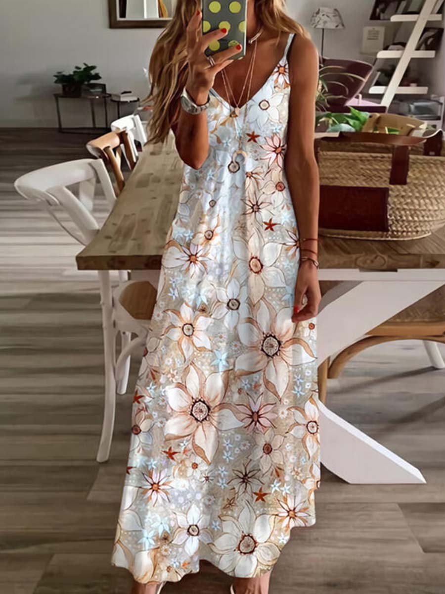 Vorioal Colorful Printed Dress