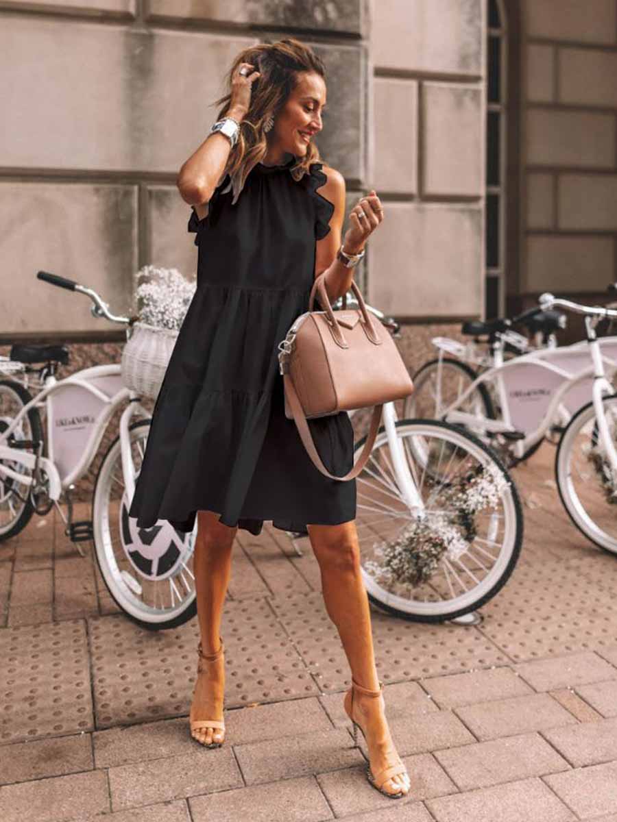 Vorioal Ruffles Dress