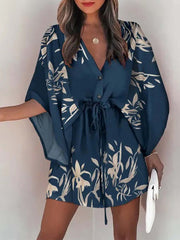 Vorioal Plants Print Dress