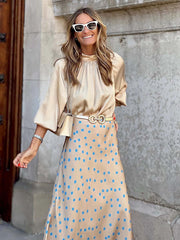 Vorioal Polka Dot Skirt Dress