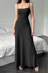 Woolen Slip Maxi Dress