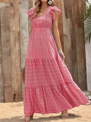 Vorioal Patchwork Floral Dress