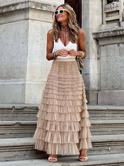 Vorioal Mesh Cake Skirt