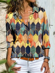 Vorioal Multicolor Print Shirt