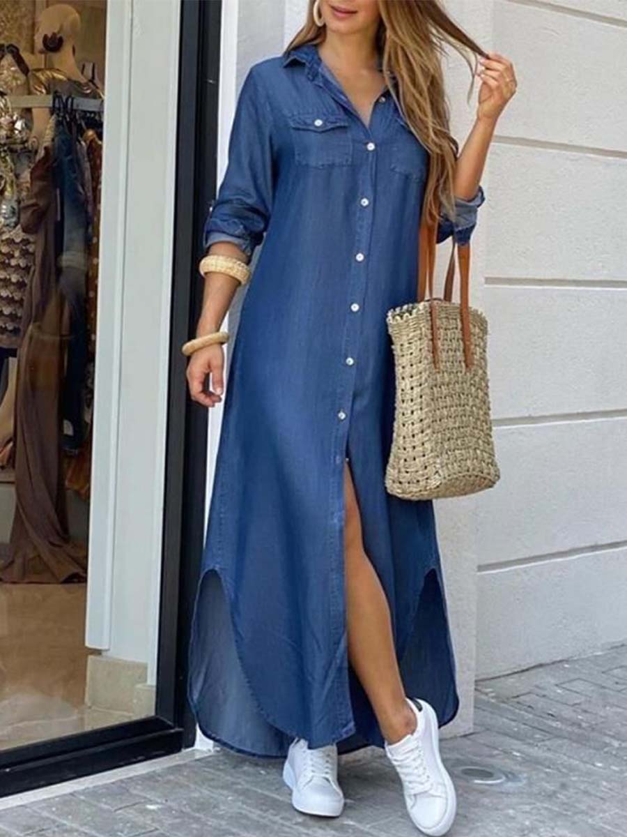 V-neck Maxi Dress