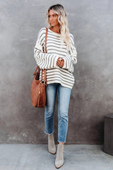 Wonder And Delight Striped Knit Sweater