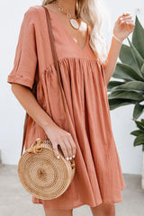 Wanderlust for Life V-neck Mini Dress - 3 Colors