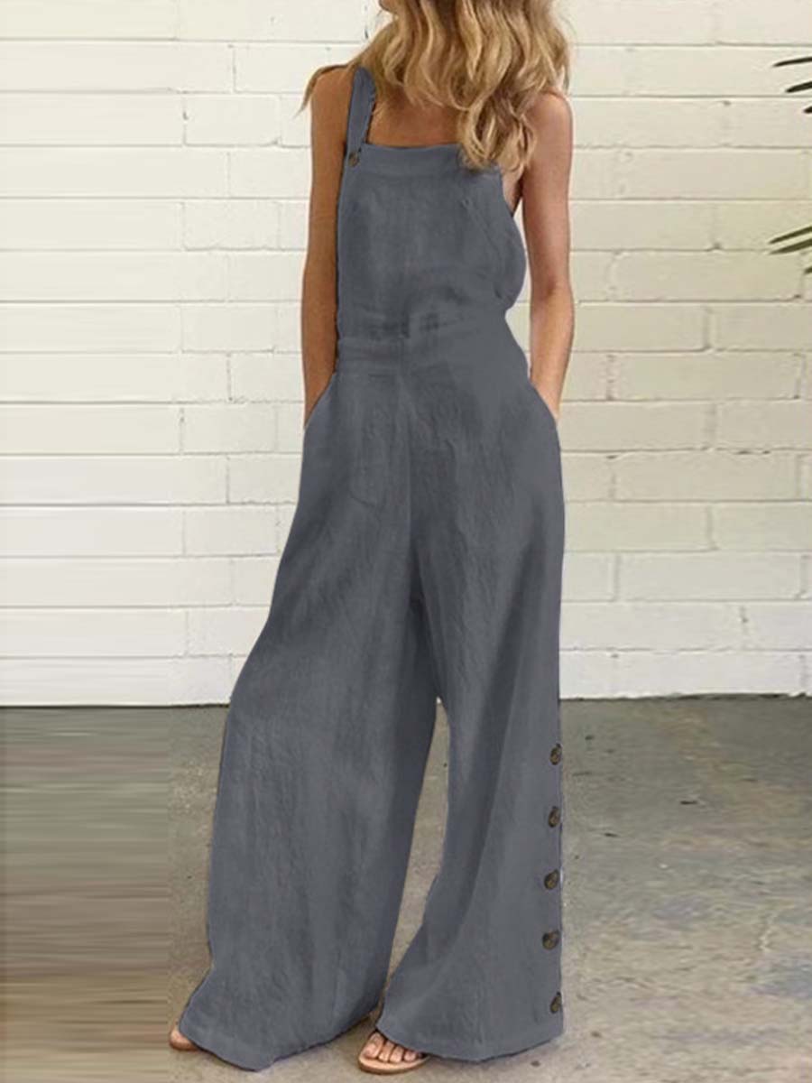 Vorioal Sleeveless Casual Jumpsuit