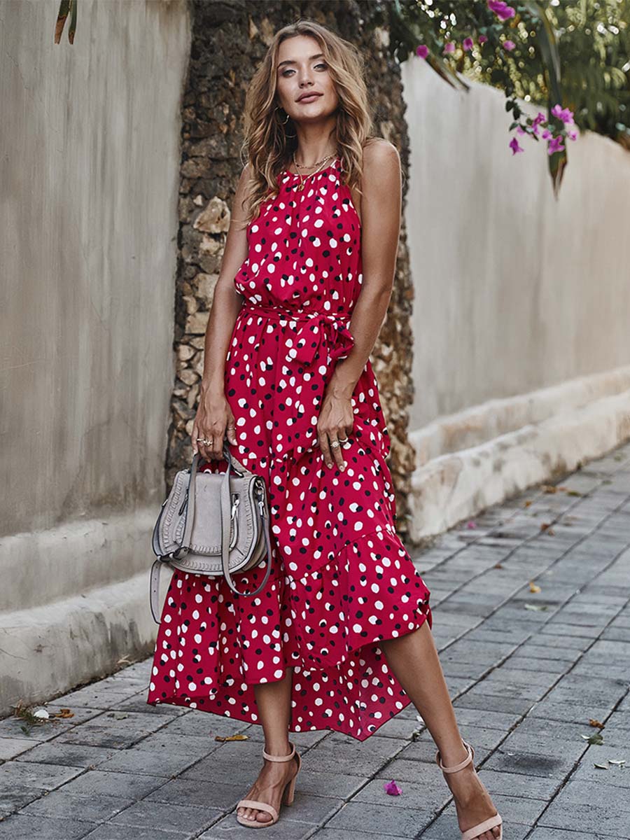 Vorioal Fashion Polka Dot Dress