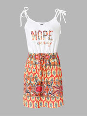 Vorioal Sling Printed Dress