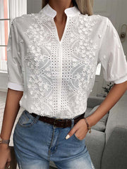 Vorioal Lace White Shirt