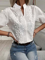 Vorioal Lace White Shirt