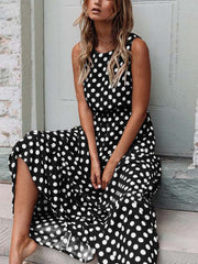 Vorioal Stylish Polka Dot Dress