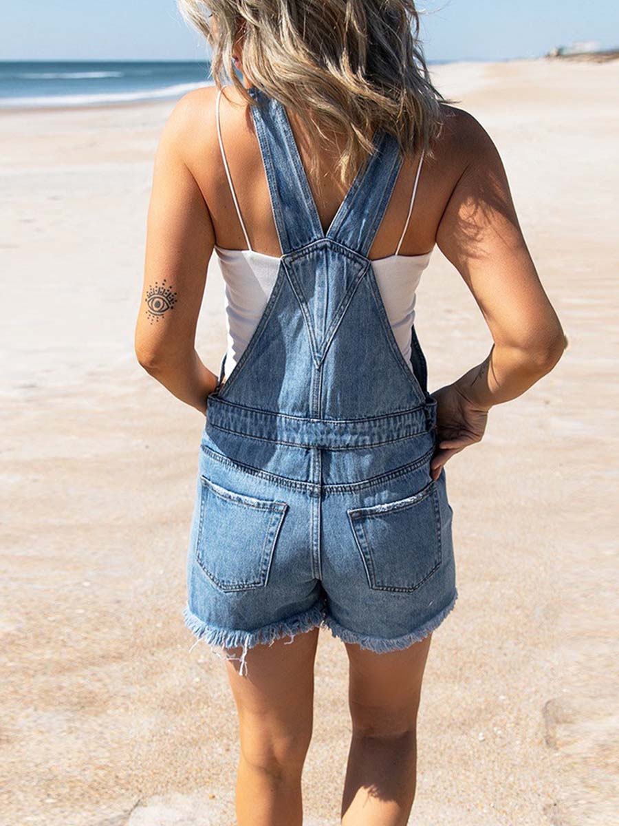 Vorioal Ripped Denim Vest