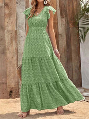 Vorioal Patchwork Floral Dress