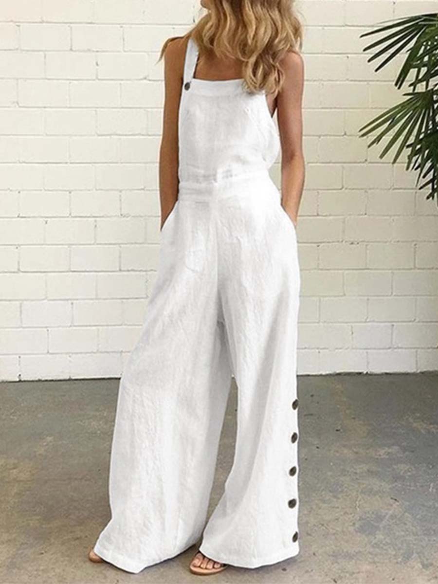 Vorioal Sleeveless Casual Jumpsuit