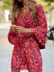 Vorioal Printed Loose Dress