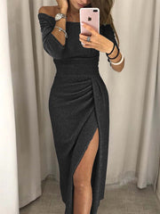 Vorioal Split Sexy Hip Dress