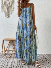 Vorioal Strap Print Dress